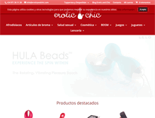 Tablet Screenshot of eroticandchic.com